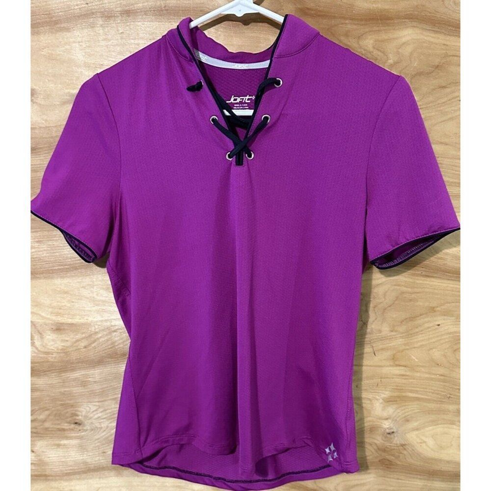 JOFIT Women's Small Golf Pickleball Shirt Top Stretch Athletic Short Sleeve